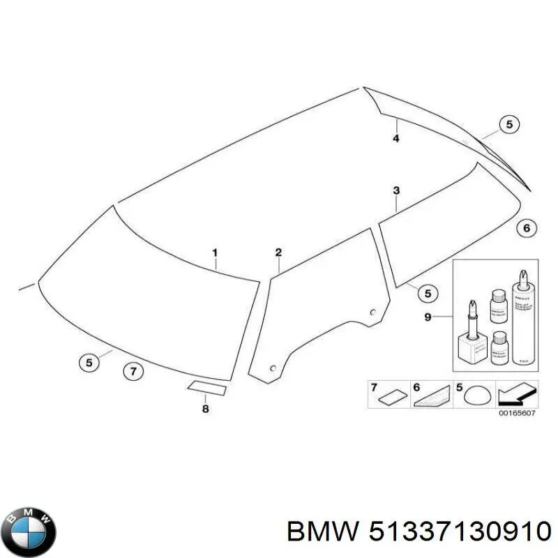  Luna de puerta delantera derecha para MINI Cooper R56