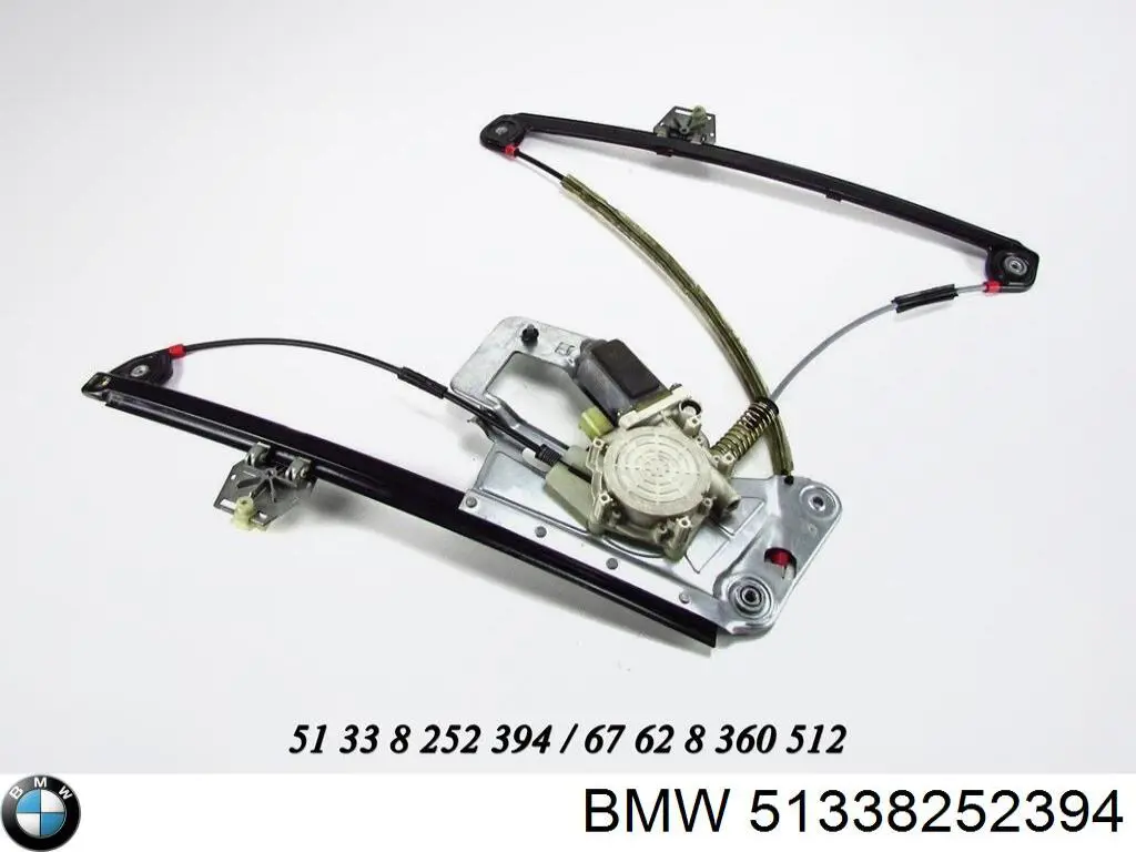 51338252394 BMW mecanismo de elevalunas, puerta delantera derecha