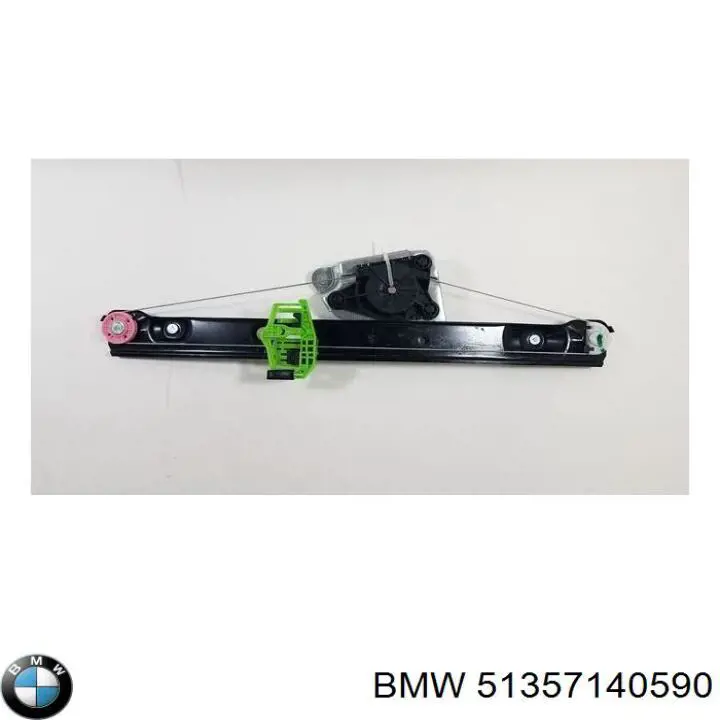 51357140590 BMW mecanismo de elevalunas, puerta trasera derecha