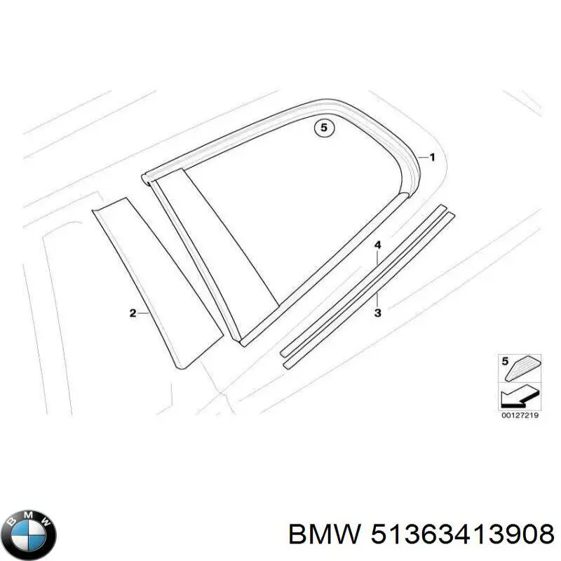  Ventanilla costado superior derecha (lado maletero) para BMW X3 E83