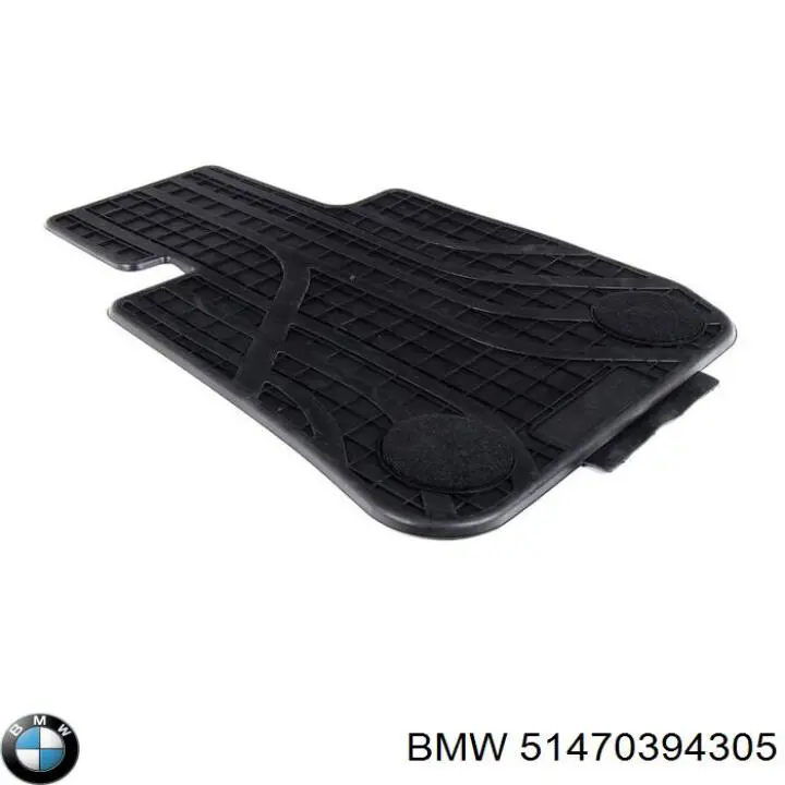  Juego de esteras delanteras, 2 piezas para BMW 3 E90