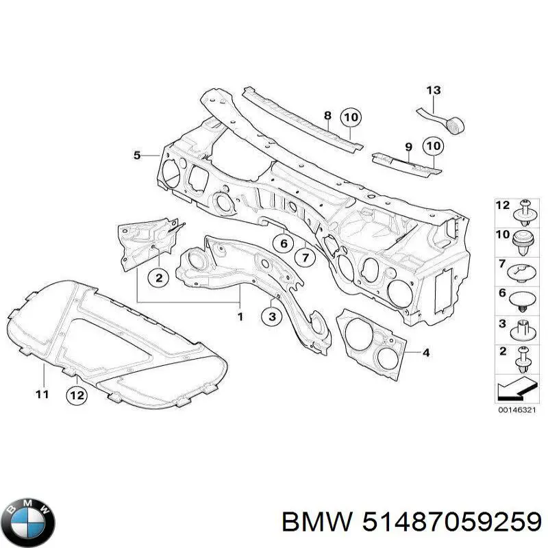  Aislamiento Para Campana para BMW 1 E81, E87