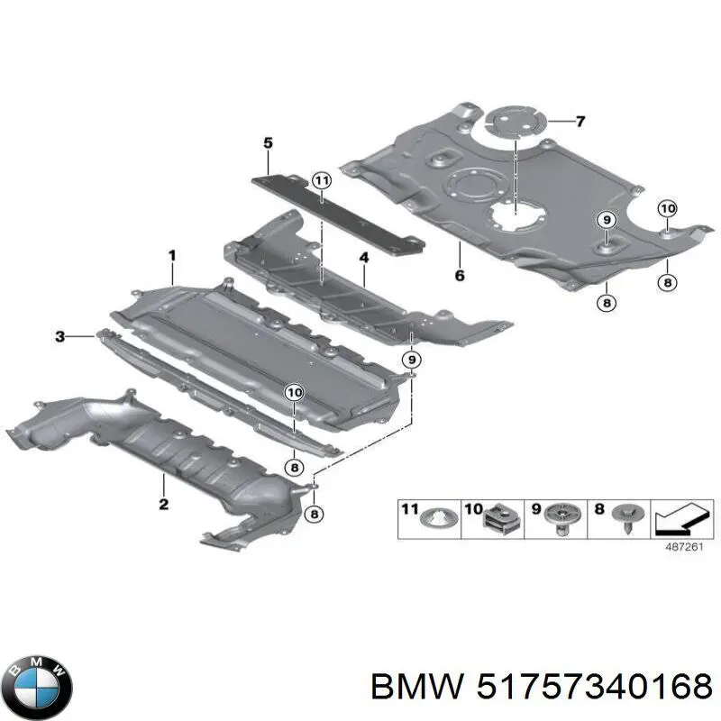  Protección motor delantera para BMW 6 G32