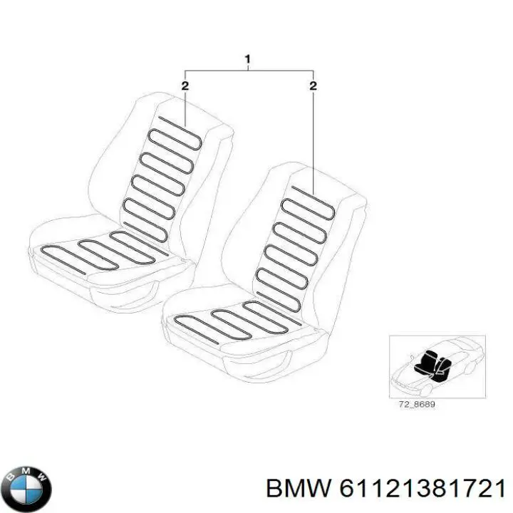 61121381721 BMW 