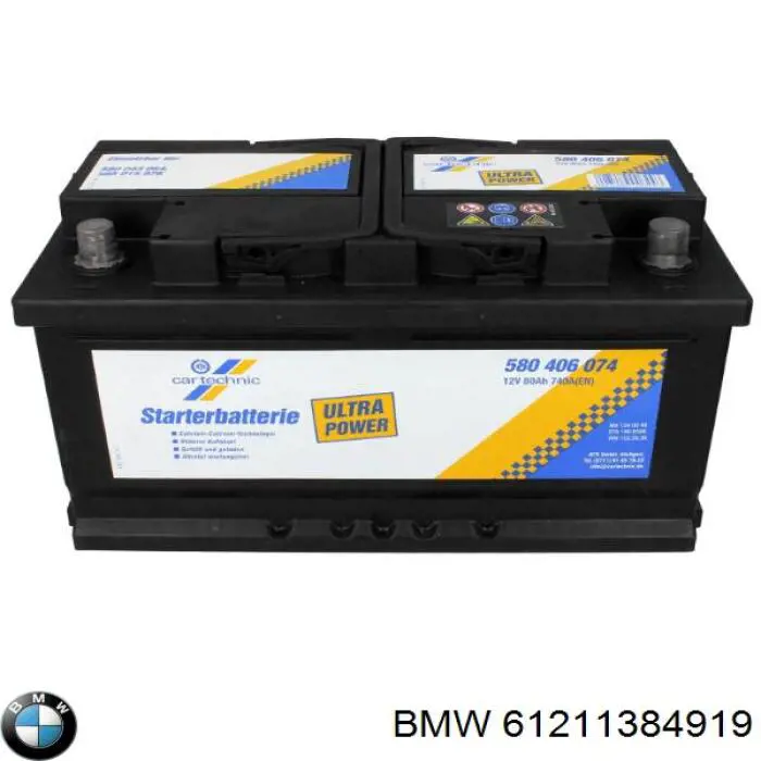 61211384919 BMW batería de arranque