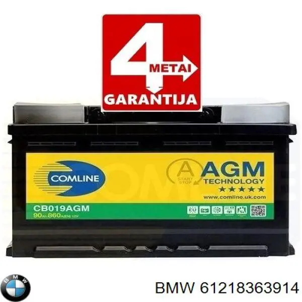 61218363914 BMW batería de arranque