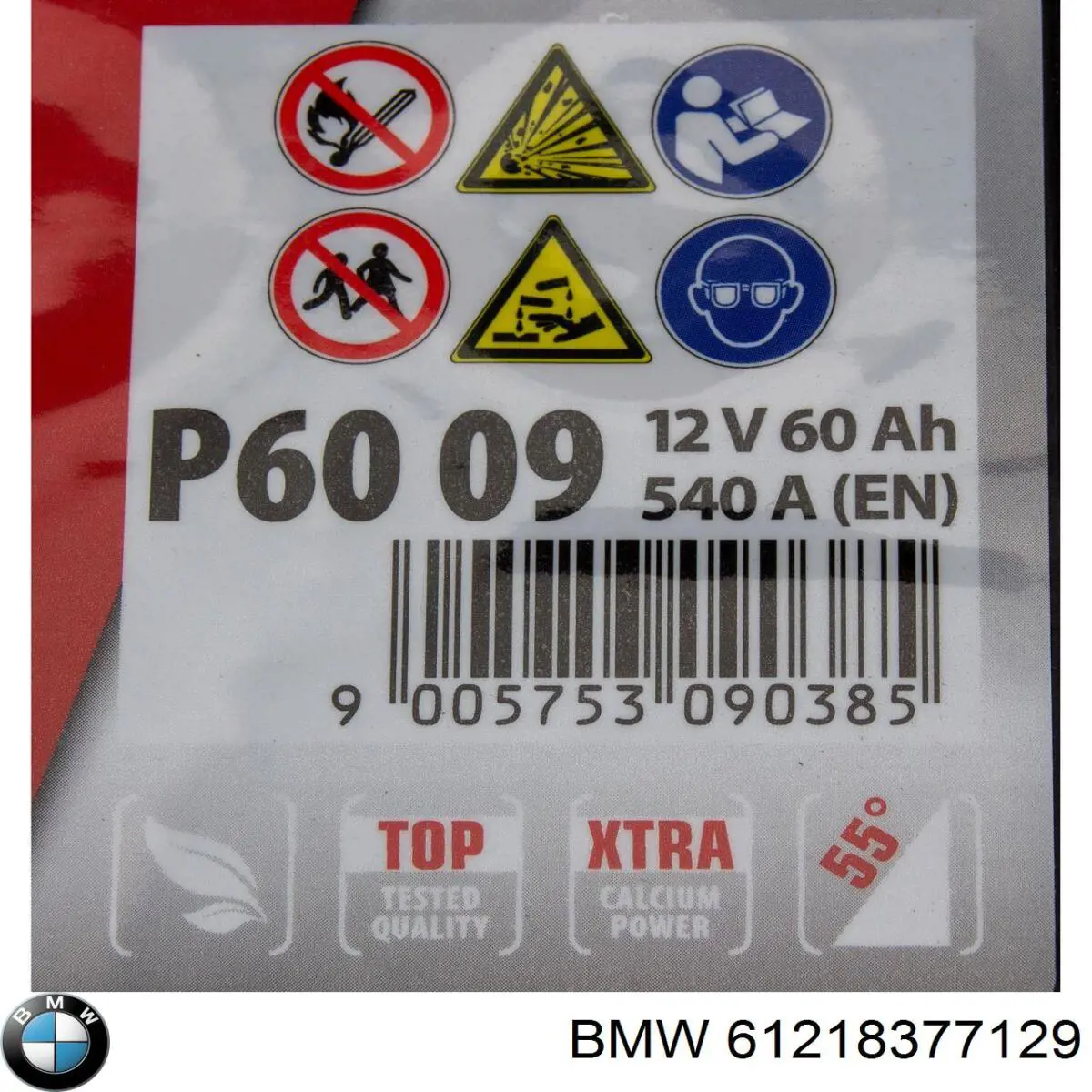 61218377129 BMW batería de arranque