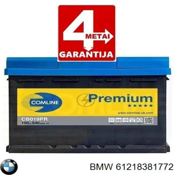 61218381772 BMW batería de arranque