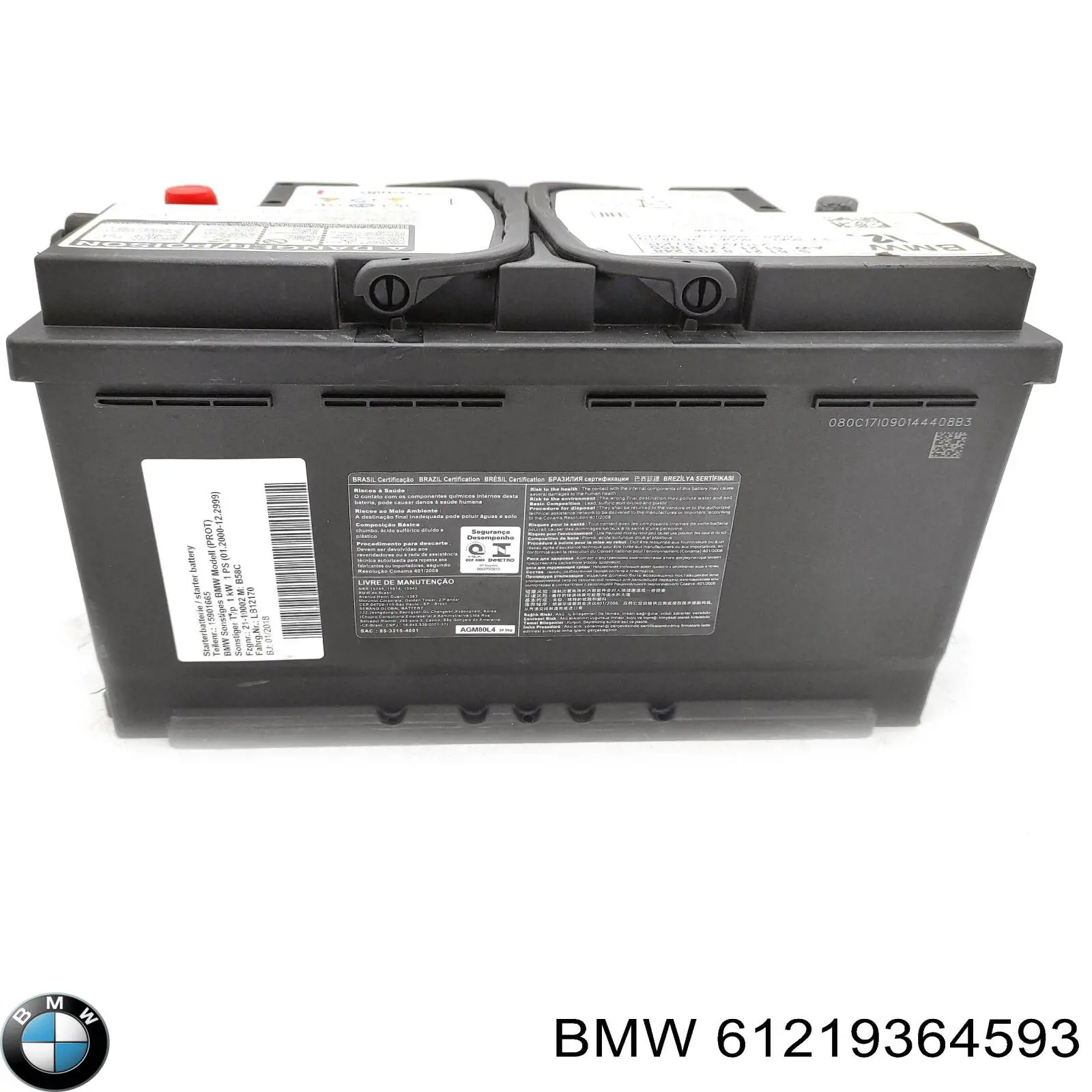 61219364593 BMW batería de arranque