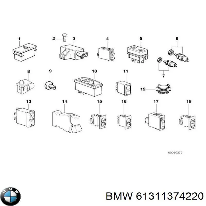  Boton De Alarma para BMW 3 E36