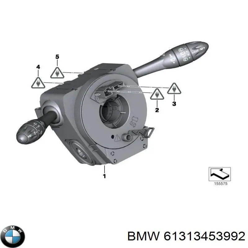 61313449452 BMW conmutador en la columna de dirección completo