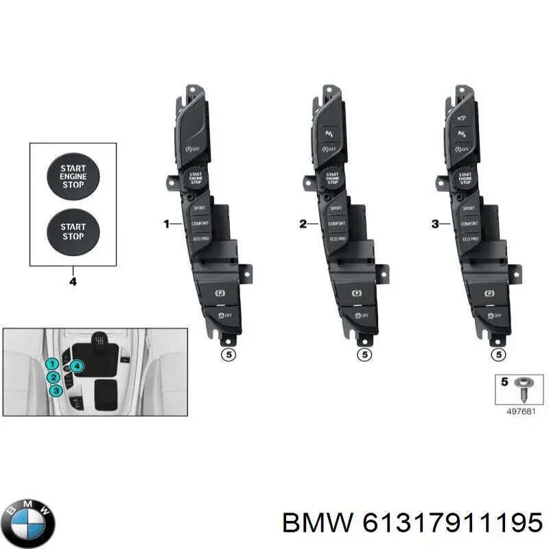 61319473654 BMW 