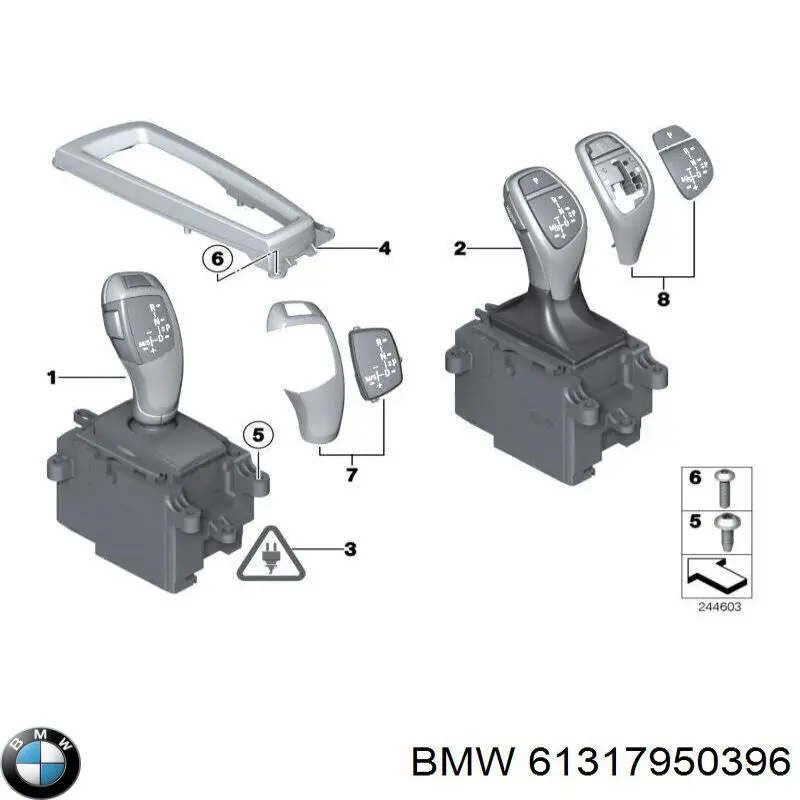 61319260974 BMW palanca selectora cambio de marcha