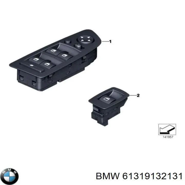  Unidad de control elevalunas delantera izquierda para BMW 3 E90