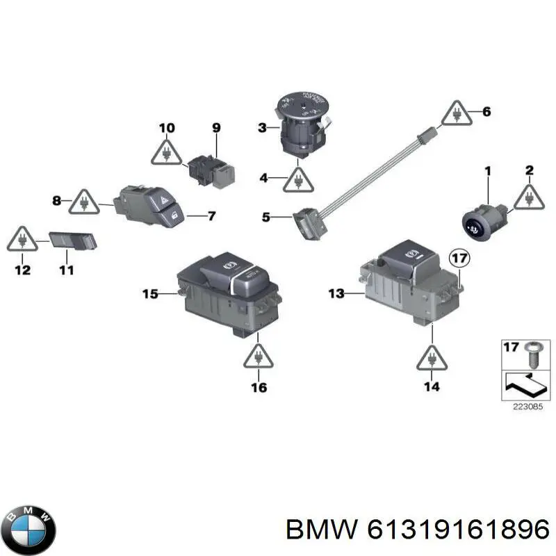  Boton De Alarma para BMW X3 F25