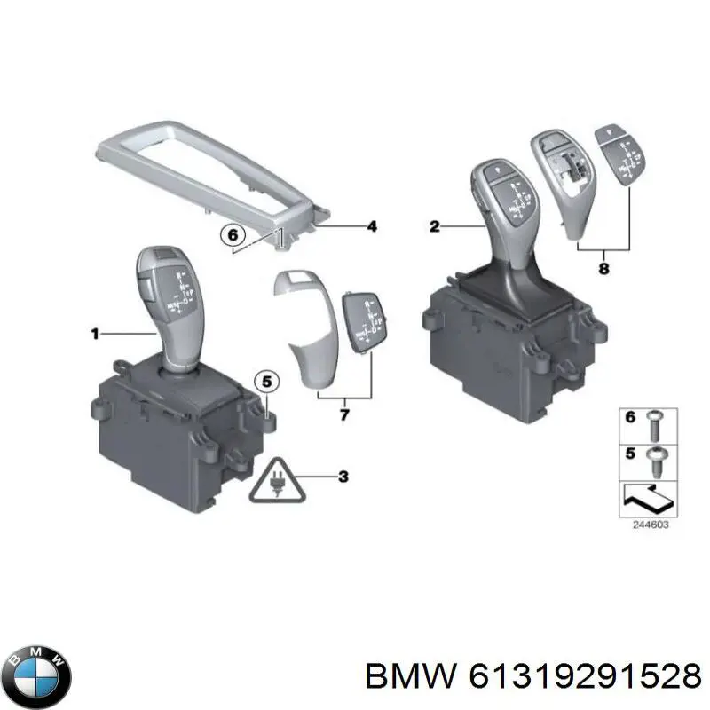 61319291528 BMW palanca selectora cambio de marcha