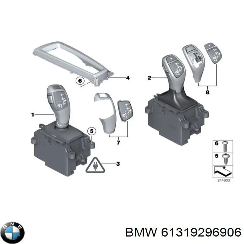 61319296906 BMW palanca selectora cambio de marcha