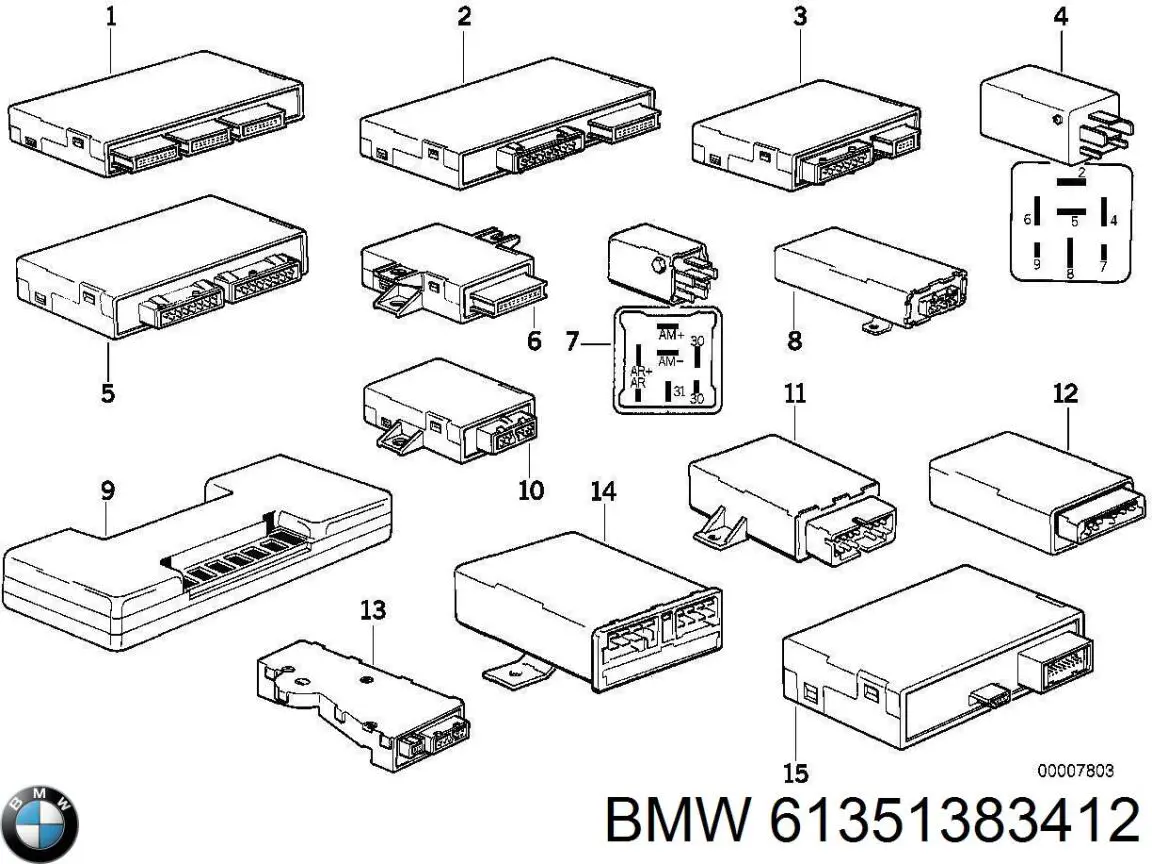 61351383412 BMW 