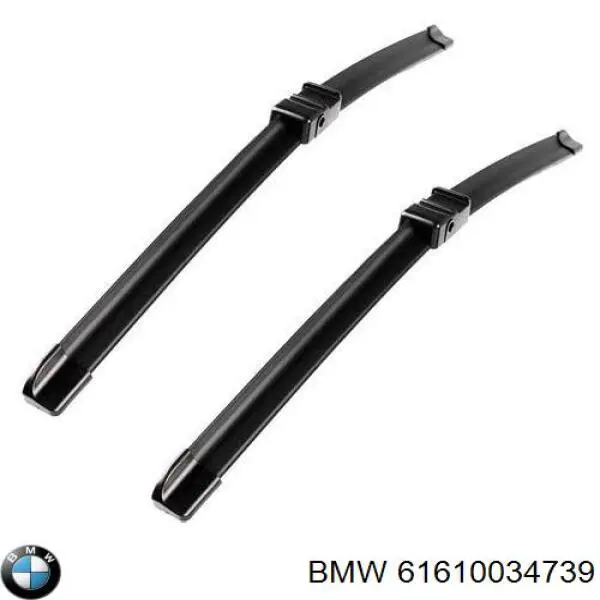 61610034739 BMW juego de limpiaparabrisas de luna delantera, 2 piezas