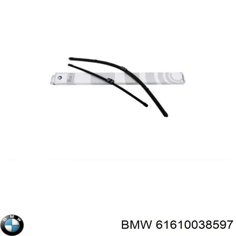 61610038597 BMW juego de limpiaparabrisas de luna delantera, 2 piezas