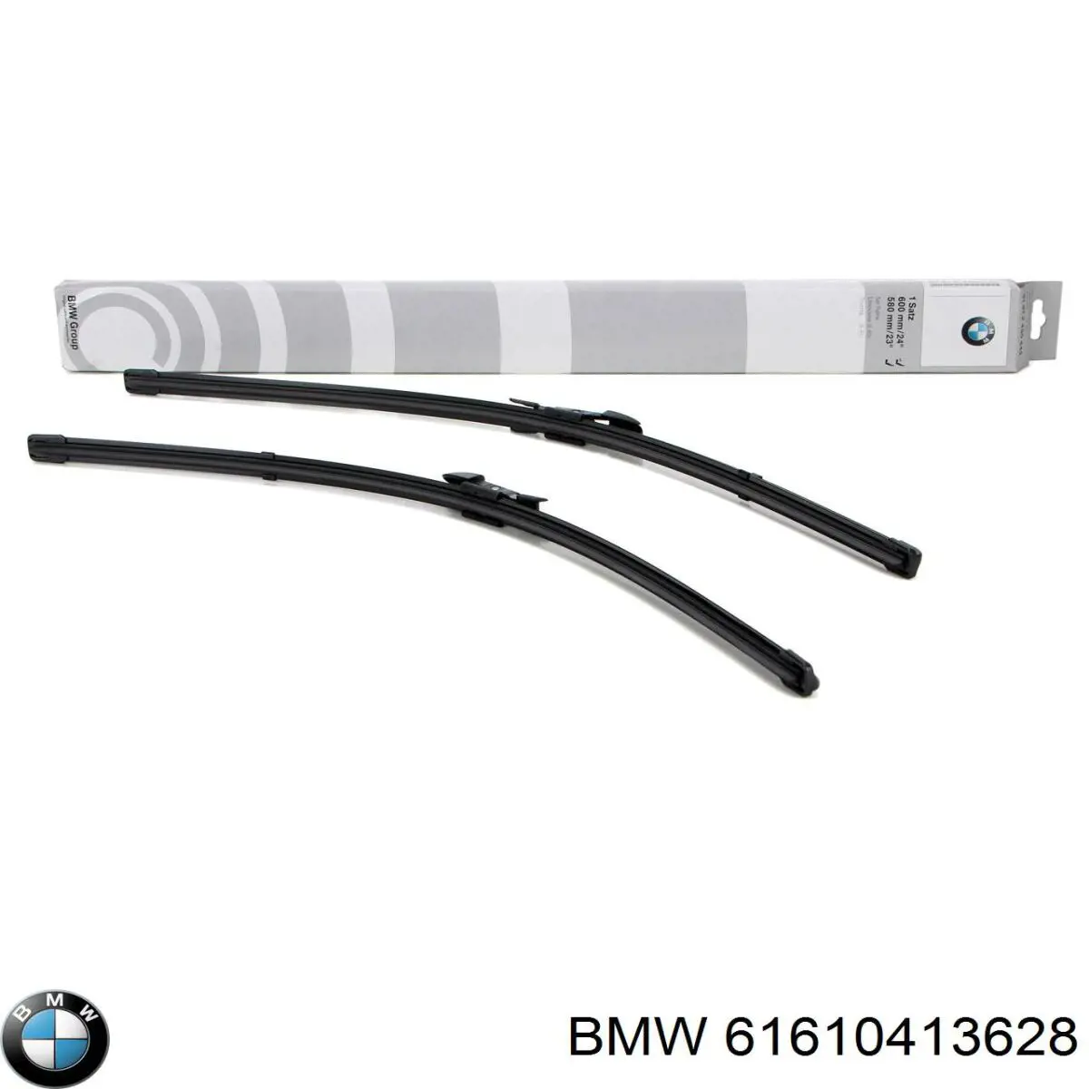 61610413628 BMW juego de limpiaparabrisas de luna delantera, 2 piezas