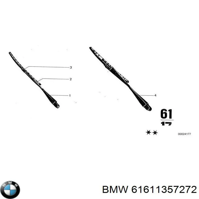  Juego de limpiaparabrisas de luna delantera, 2 piezas para Volkswagen Jetta 1 