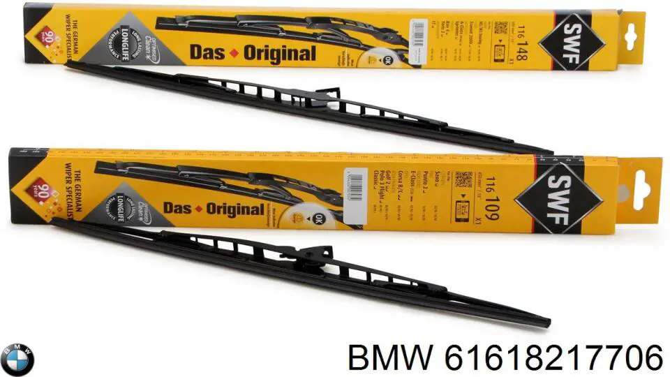  Limpiaparabrisas de luna delantera copiloto para BMW 5 E34