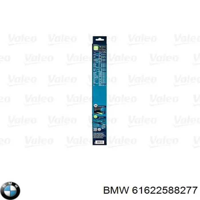 61622588277 BMW juego de limpiaparabrisas de luna delantera, 2 piezas