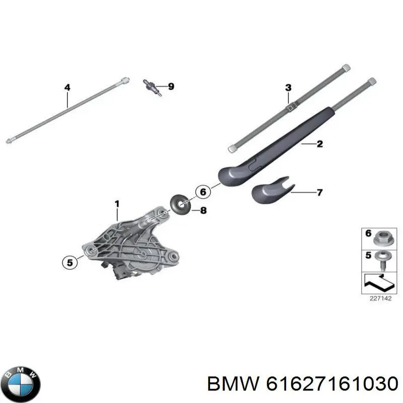  Tapa, brazo del limpiaparabrisas trasero para BMW X3 F25