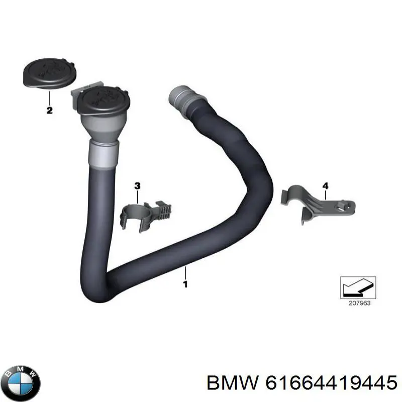  Llenado de depósito del agua de lavado para BMW X1 E84