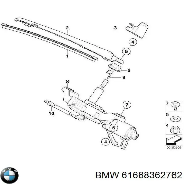  Tubería de agua de lavado de parabrisas para BMW X3 E83