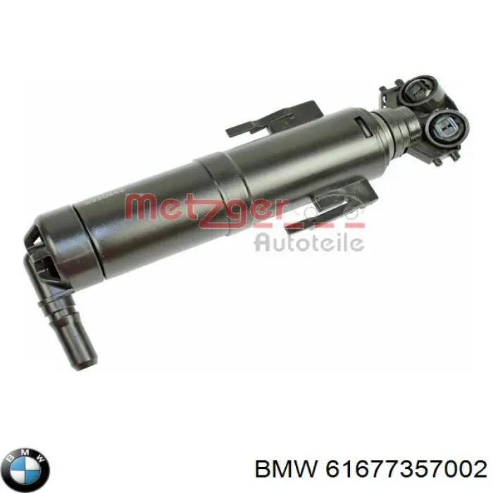 61677357002 BMW tobera de agua regadora, lavado de faros, delantera derecha