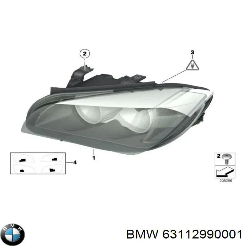 63112990001 BMW faro izquierdo