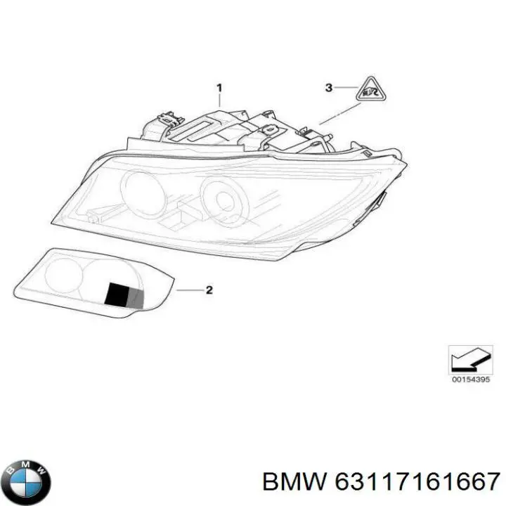 63117161667 BMW faro izquierdo