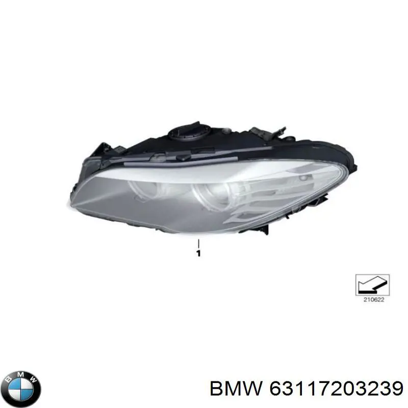 63117203239 BMW faro izquierdo