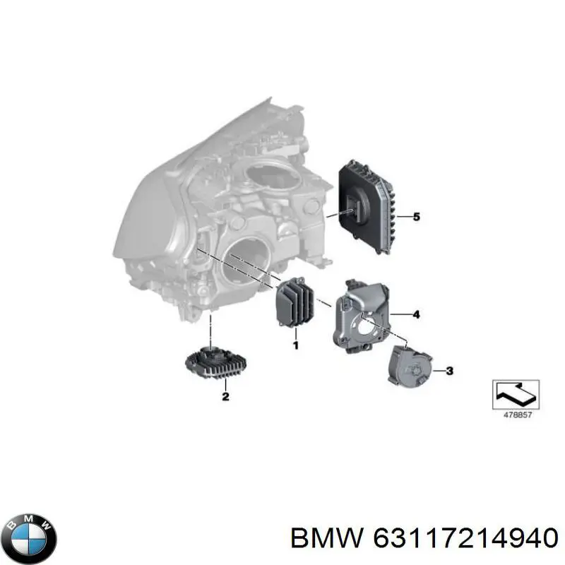  Modulo De Control De Faros (ECU) para BMW 6 G32