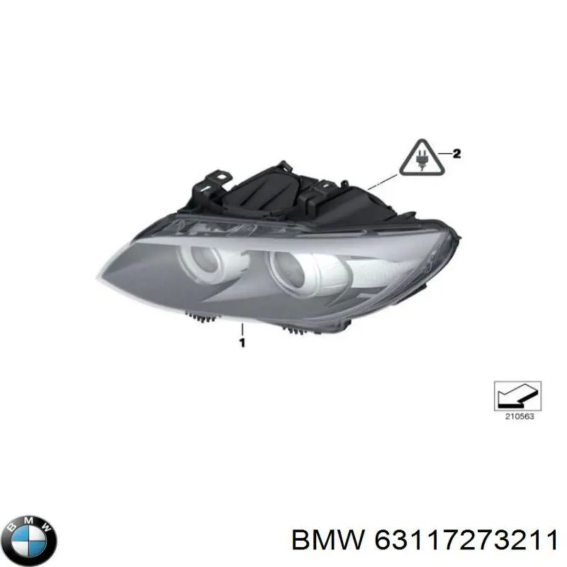 63117273211 BMW faro izquierdo