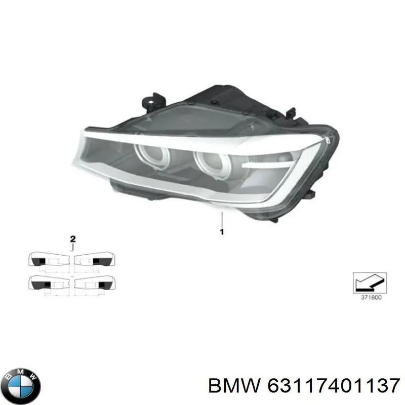 63117401137 BMW faro izquierdo