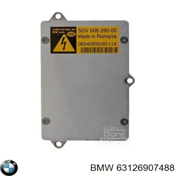 63126907488 BMW bobina de reactancia, lámpara de descarga de gas