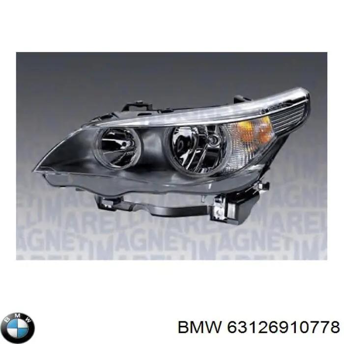  Faro derecho para BMW 5 E60