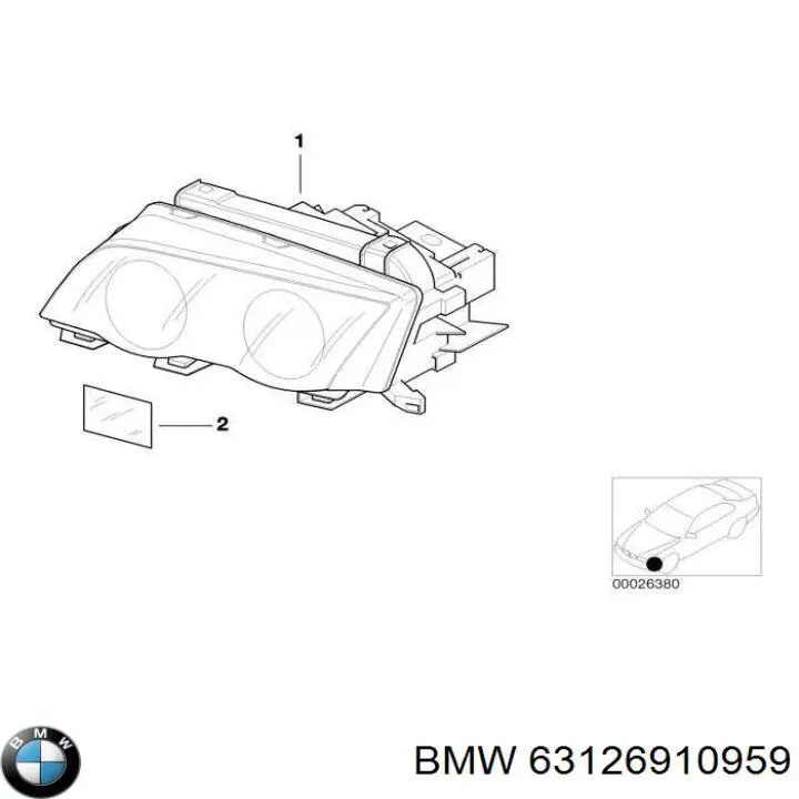 63126910959 BMW faro izquierdo