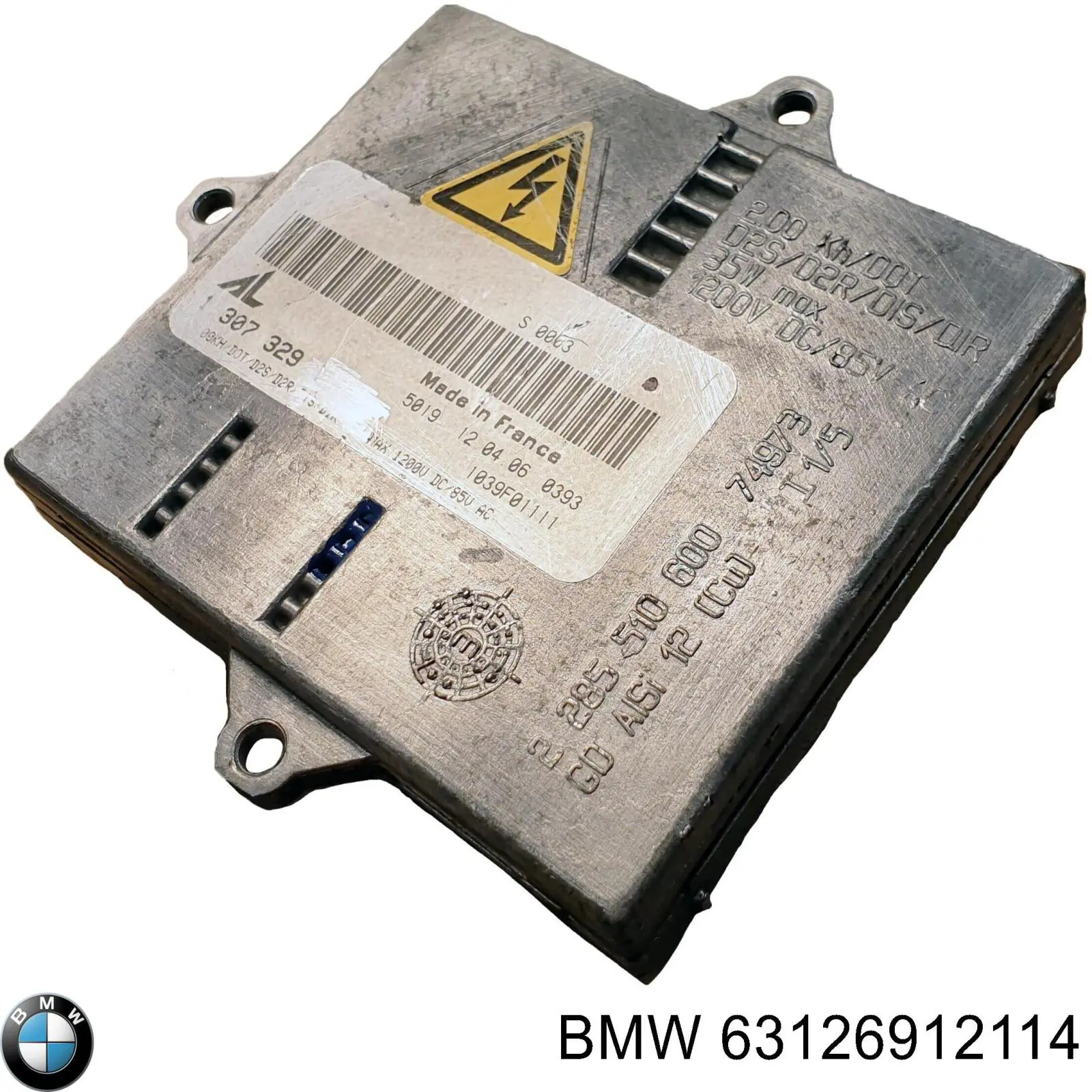 63126912114 BMW bobina de reactancia, lámpara de descarga de gas