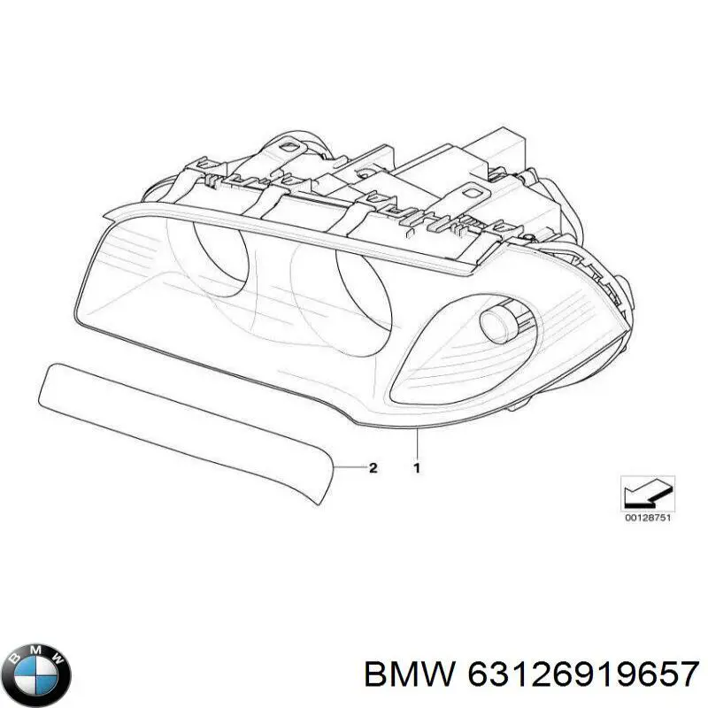 63126919657 BMW faro izquierdo