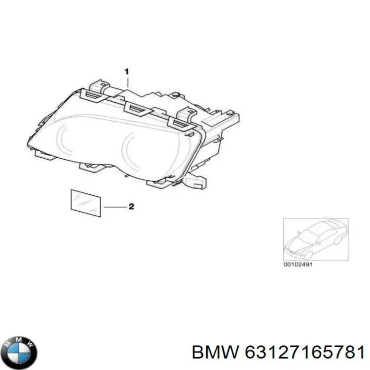 63127165781 BMW faro izquierdo