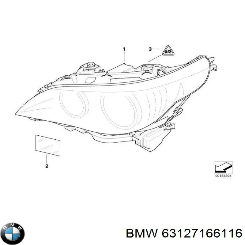 63127166116 BMW faro derecho