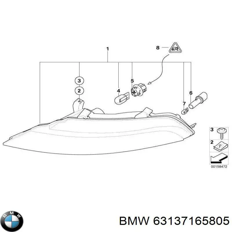 63137165805 BMW piloto intermitente izquierdo