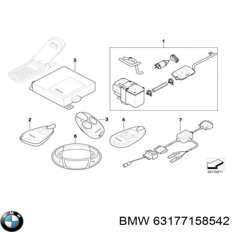 63177158542 BMW faro antiniebla derecho