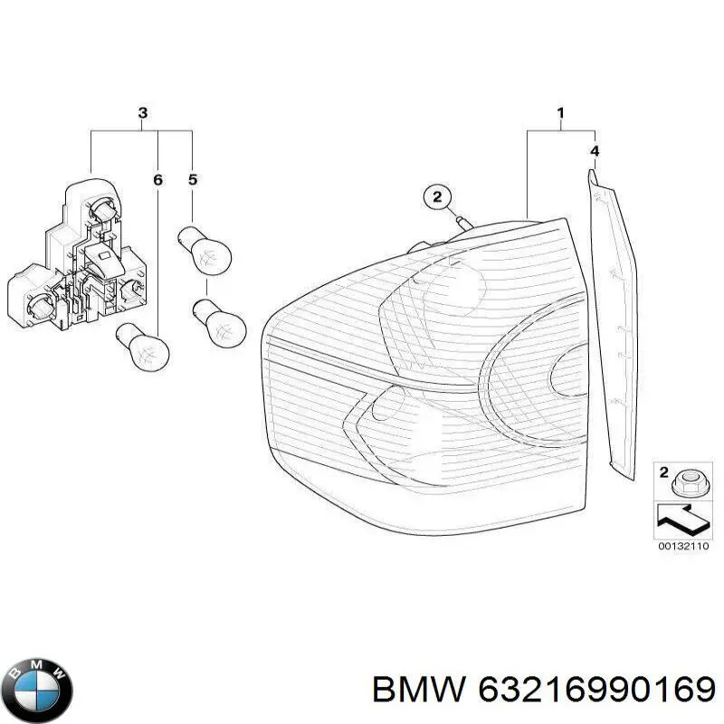  Piloto posterior exterior izquierdo para BMW X3 E83