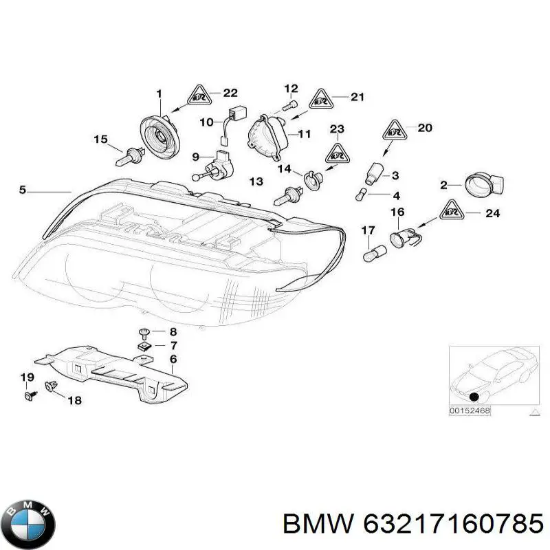 63217160785 BMW bombilla halógena