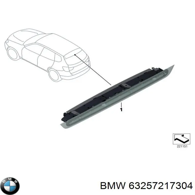  Lampara De Luz De Freno Adicional para BMW X3 F25